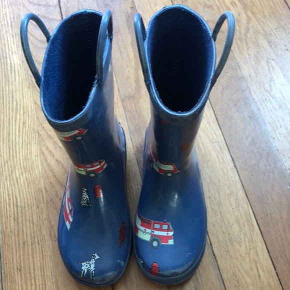 fire truck rain boots